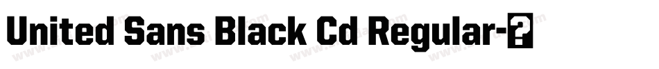 United Sans Black Cd Regular字体转换